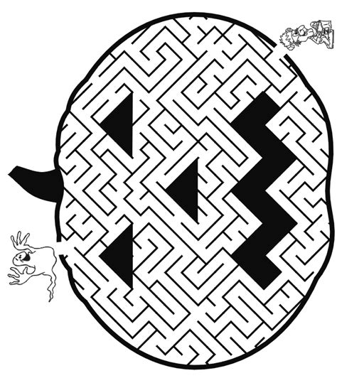 labyrinthe  imprimer labyrinthe halloween coloriage halloween jeux