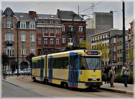 tram   pictured   stop schaerbeek station