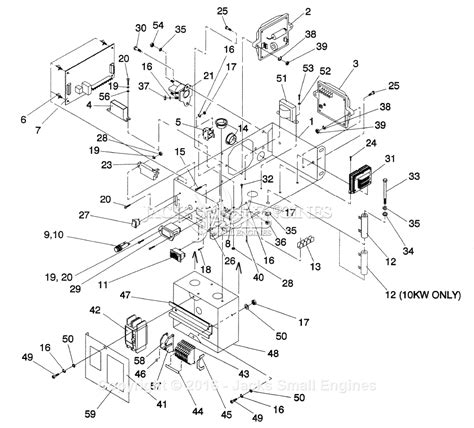 generac   parts diagram  control panel assembly