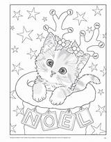 Pages Coloring Christmas Cat Colouring Kitty Kitten Sheets Disney Adult Printable Kids Book Puppy Books Animal Colors Ausmalbilder Cats Cute sketch template