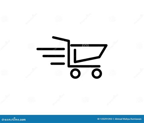 cart shop logo stock vector illustration  company