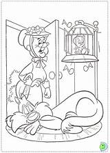 Coloring Granny Dinokids Looney Tunes Close Print sketch template