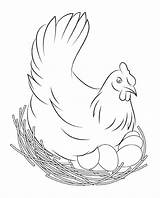 Poule Paques Oeuf Bestof Flapping 101coloring Benjaminpech sketch template