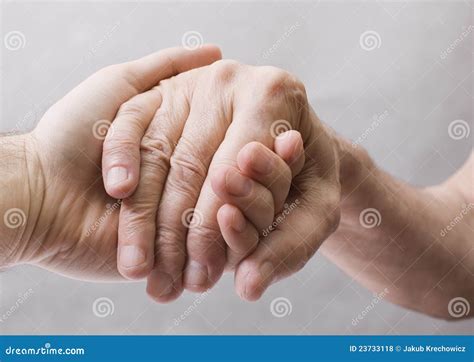 young hand stock photo image  grandfather