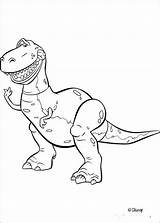 Toy Story Pages Coloring Rex Getcolorings sketch template