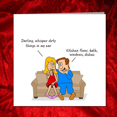 Funny Naughty Birthday Valentines Day Or Engagement Card
