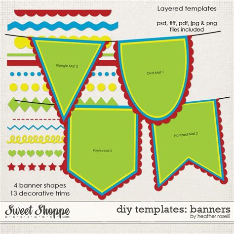 printable banners templates  diy printable templates banners