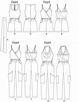 Jumpsuits Sash Romper Lengths Costura Mccall Dama Diypick Getdrawings Indulgy Mccallpattern sketch template