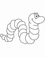Worm Coloring Pages Printable Cute Worms Color Clipart Print Kids Apple Cartoon Book Preschool Colour Sheets Pdf Animal Visit Library sketch template