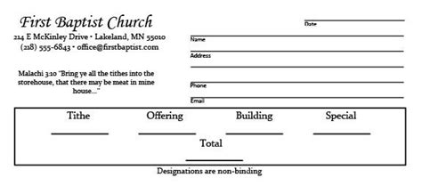 offering envelope templates   church design
