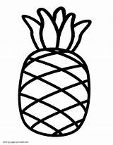 Coloring Pineapple Pages Fruit Outline Toddler Vegetables Drawing Fruits Printable Preschoolers Toddlers Preschool Print Clipartmag Getdrawings Gif Comments sketch template