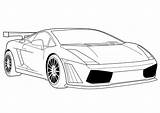 Lamborghini Coloring Pages Car Printable Kids Line sketch template