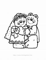 Coloring Groom Bride Pages Comments Library Colouring Coloringhome sketch template