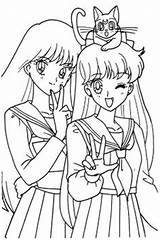 Sailor Coloring Pages Chibi Cosmos Moon Template sketch template