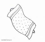 Towel Clipart sketch template