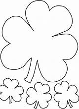 Coloring Clover Shamrock Leaf Three Irish Called Clovers Drawing Pages Four Color Print Luna Paintingvalley Popular Coloringhome sketch template