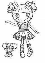 Coloring Pages Lalaloopsy La Girls Clipart Dodgers Baby Kids Dolls Getdrawings Coloringtop sketch template