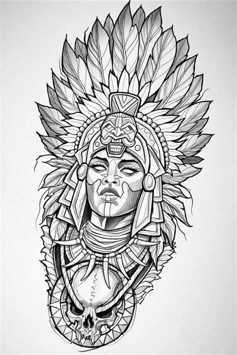 artteehall shop redbubble   aztec tattoo designs tattoo art