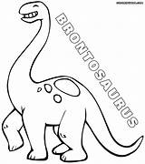 Template Apatosaurus Brontosaurus sketch template