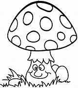 Mushroom Coloring Pages Mushrooms Printable Cute Drawing Funny Cartoon Toadstool Colouring Color Kids Activity Print Step Sheets Coloringpagesfortoddlers Adult Getdrawings sketch template