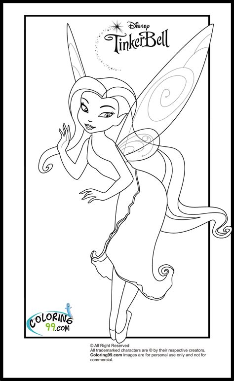tinkerbell  friends coloring pages team colors