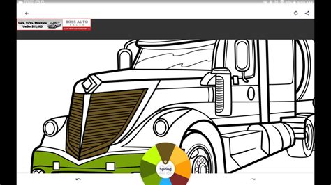 colouring  truck part  youtube