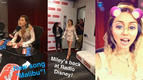Miley Cyrus Snapchat Story 11 May 2017 [ Talking About New Song Malibu