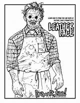 Chainsaw Massacre Leatherface sketch template