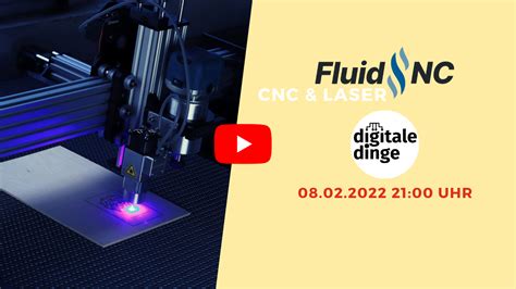 cnc laser mit fluidnc steuern