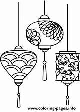 Chinese Lantern Lanterns Coloring Pages Drawing Year Japanese Colouring Paper Printable Embroidery Sheets Color Craft Farol Urbanthreads Getcolorings Books Designs sketch template