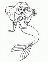 Coloring Ariel Pages Disney Printable Colouring Kids Popular sketch template