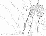 Rapunzel Coloring Tower Pages Tangled Drawing Eiffel Outline Disney Getdrawings Printable Colouring Getcolorings Sheet Baby sketch template