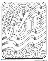 Coloring Vote Pages Printable America Kids Book Usa Today Sheets Campaign Usatoday sketch template