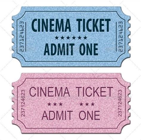 cinema ticket templates  ticket template ticket template