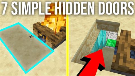 How To Make A Secret Hidden Door In Minecraft