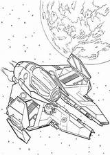 Wars Star Coloring Pages Spaceship Obi Wan Kenobi Falcon Ship Print Millenium Ships Color Printable Simple Drawing Space Millennium Getcolorings sketch template