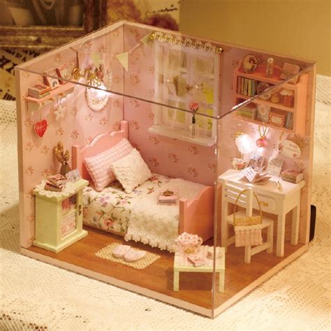 diy wooden miniature doll house furniture toy miniatura