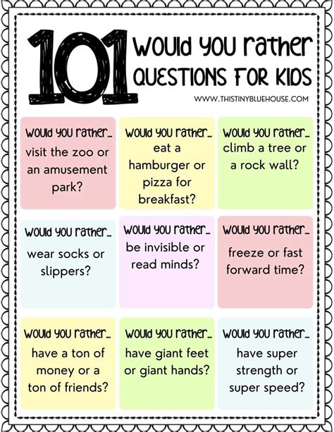 printable boredom busting    questions  kids