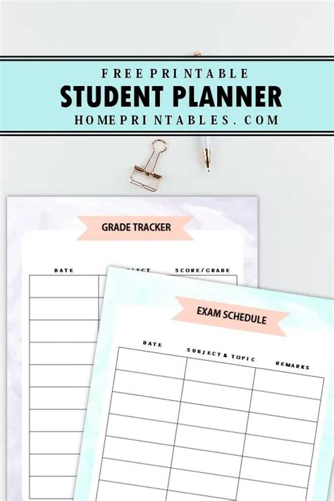 amazing student planner  printable   today