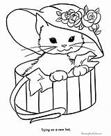 Coloring Pages Cat Printable Print Cats Animal sketch template