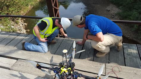 tethered drone prototype offers improved safety  bridge inspections