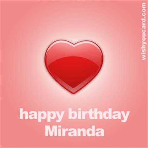 happy birthday miranda   cards