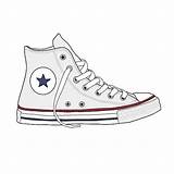 Converse Stickers Sticker Redbubble Drawing Cool Tumblr Girl College Chuck Phone Line sketch template