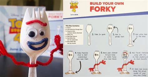 how to make your own forky from toy story 4 — video and