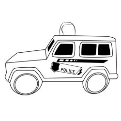 police jeep coloring pages  kids  police jeep printable