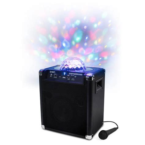 disc ion party rocker  speaker  integrated led light display    gearmusic
