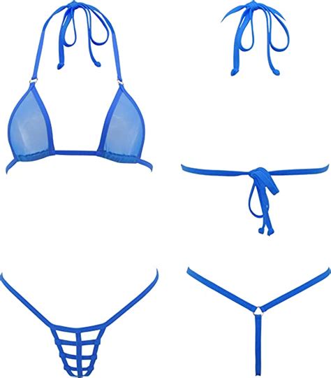 Amazon Lamorty Micro Bikini Sheer When Wet Swimsuit Slutty See Hot