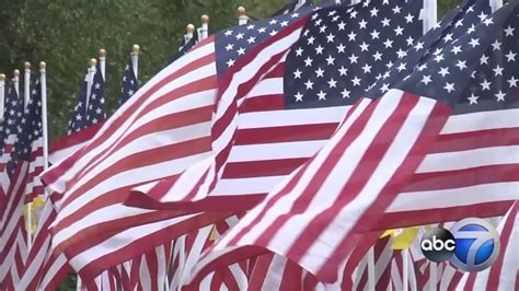 healing field honors  victims    flags abc houston