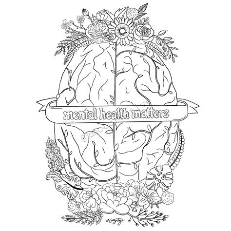 mental health coloring pages coloring home
