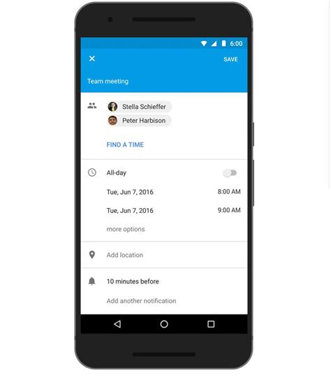 google calendar  scheduling meetings easy  android users
